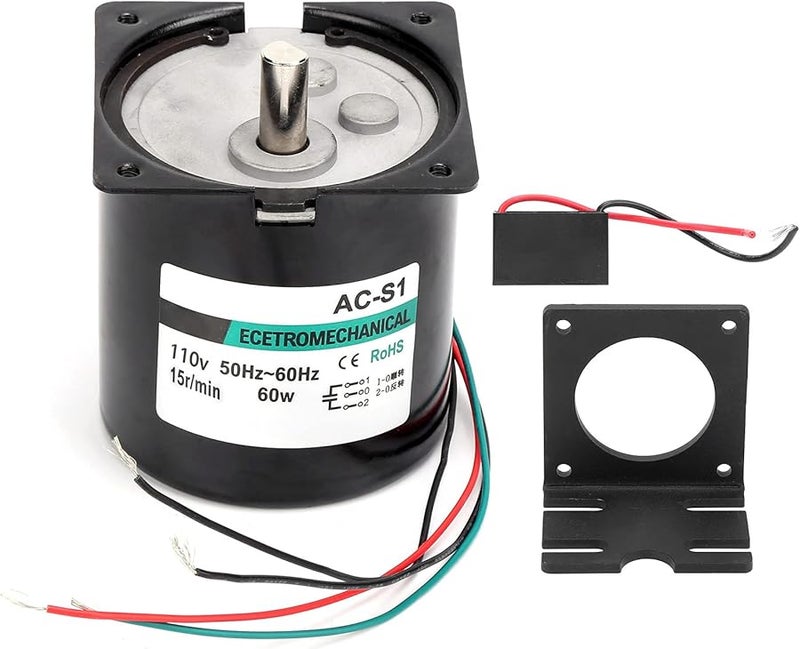 Agatige 60W AC Synchronous Motor CW CCW XD80KTYZ 15rpm 110V for CNC Machine Tool Model - Image 1