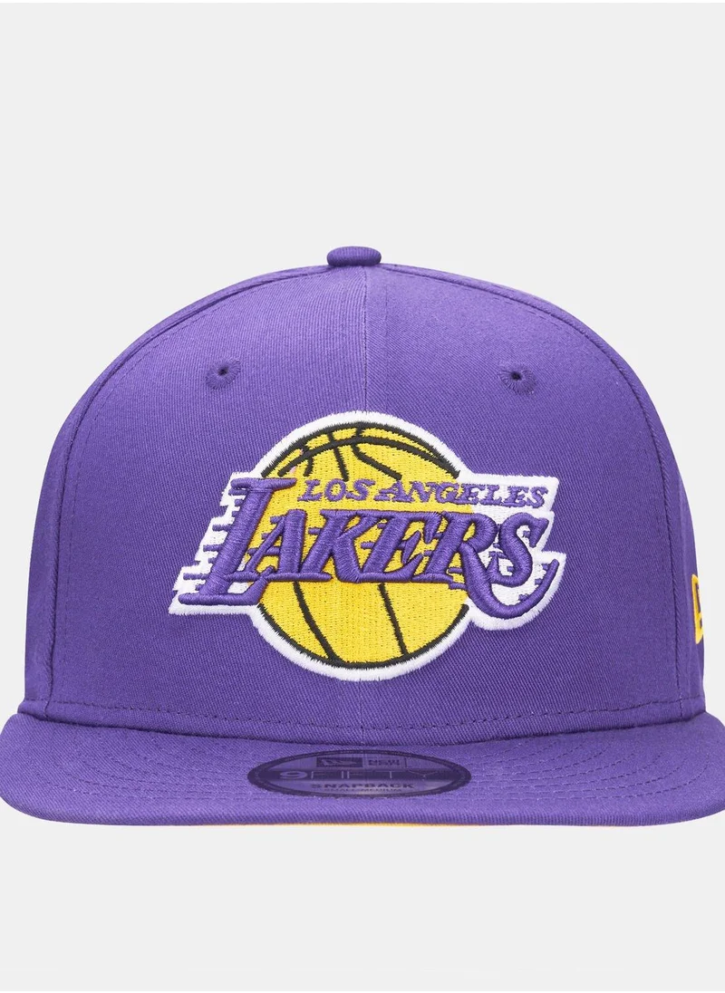 نيو ايرا Men's NBA Los Angeles Lakers Rear Logo 9FIFTY Cap