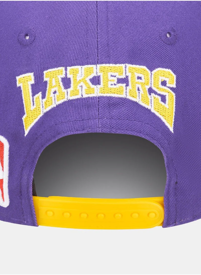 نيو ايرا Men's NBA Los Angeles Lakers Rear Logo 9FIFTY Cap