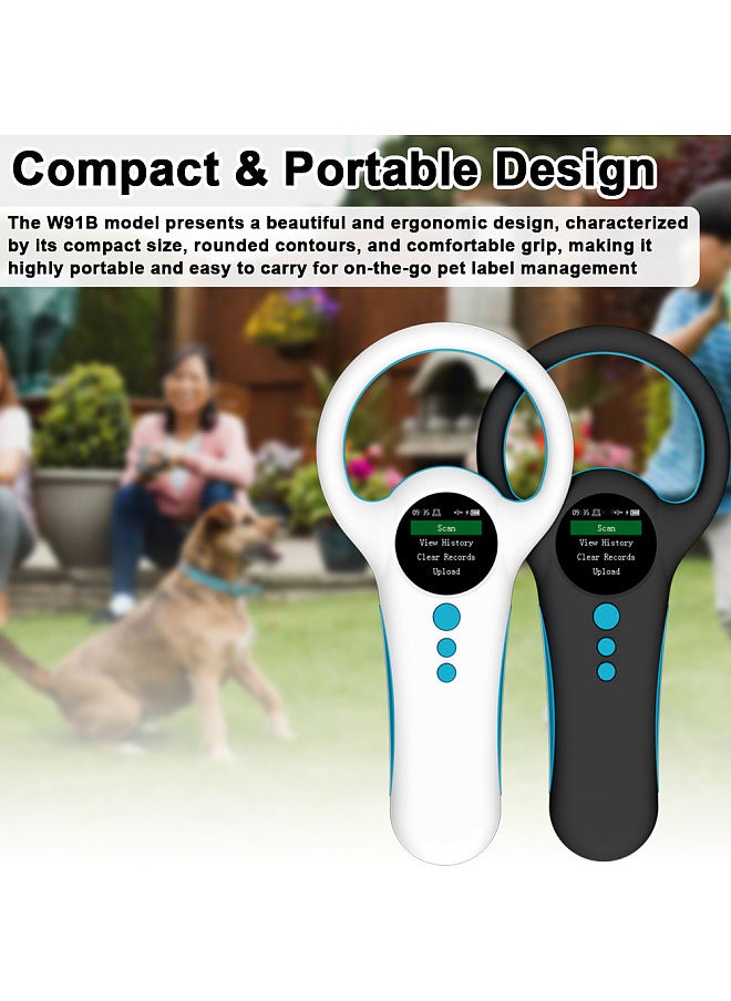 Generic Handheld Portable Animal Chip Scanner 1.4inch TFT LCD Display Chip Reader Rechargeable Animal Tags Scanner Support EMID FDX-B(ISO11784/85) Label Format  - Image 2