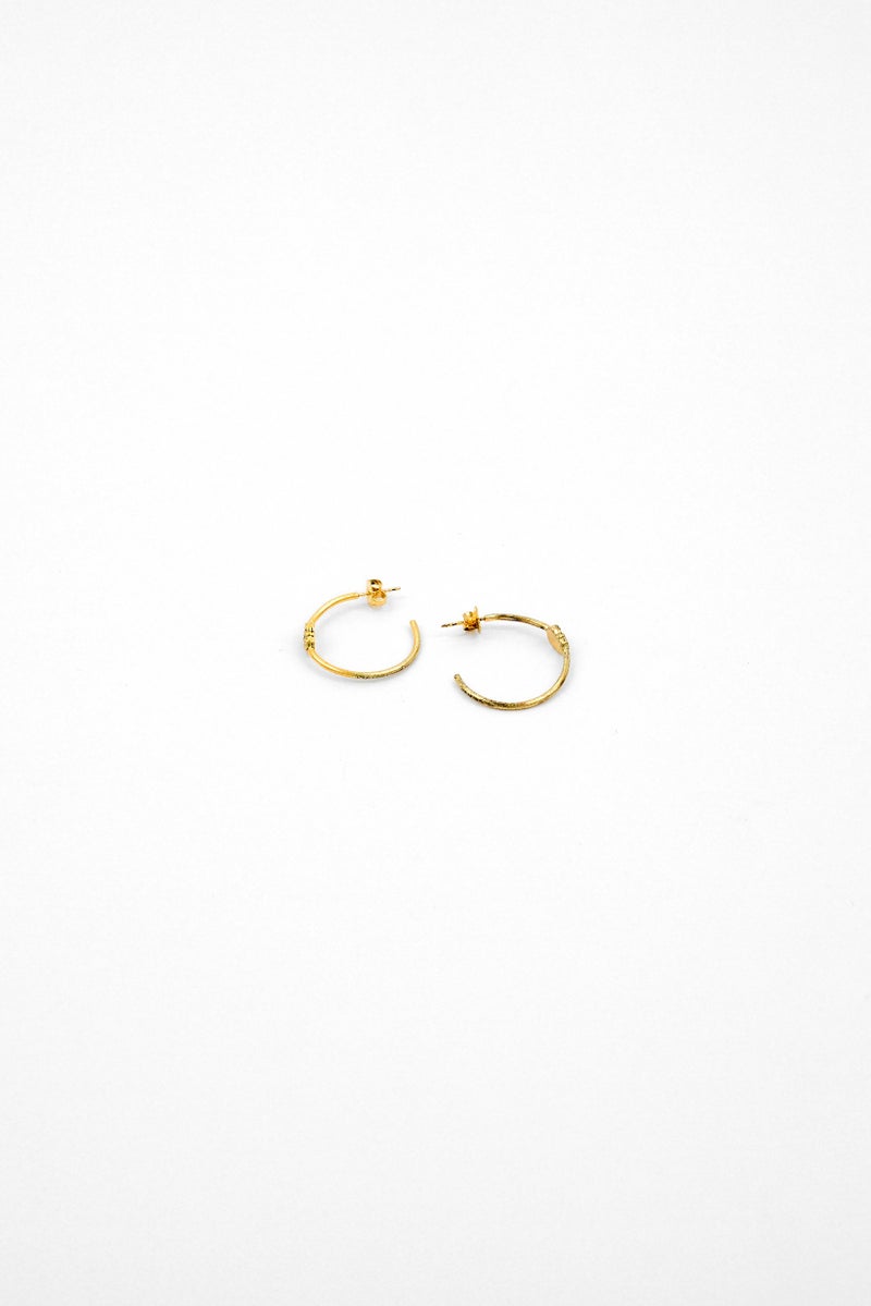 ALEX AND ANI Women Calavera Hoop Earrings, Gold  - Image 1