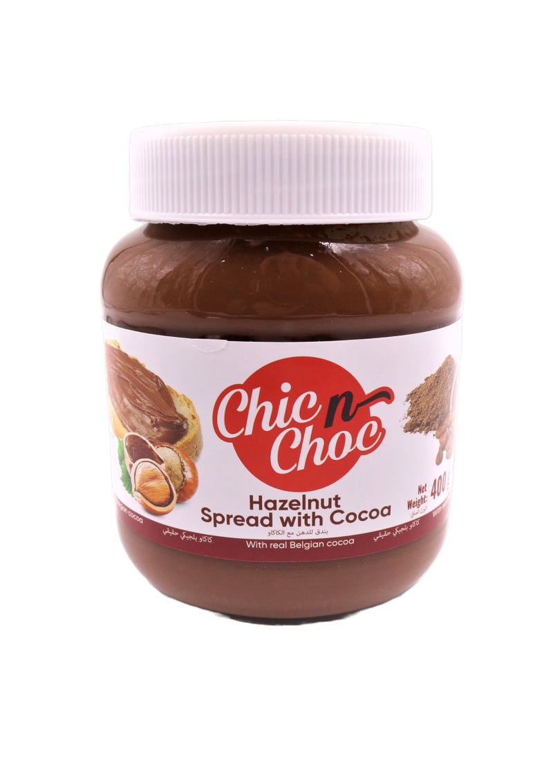 Chic n Choc - Hazelnut Spread with Cocoa 400g - Image 1
