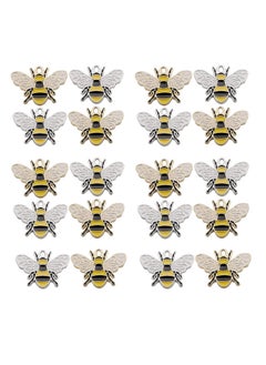 20Pcs Honeybee Charms Assorted Gold Plated Enamel Bee Honeybee Charms For Jewelry Making Necklace Bracelet Earring, Diy, Jewelry Making Accessory, Exquisite, Decorative, Pendant, Women, Party