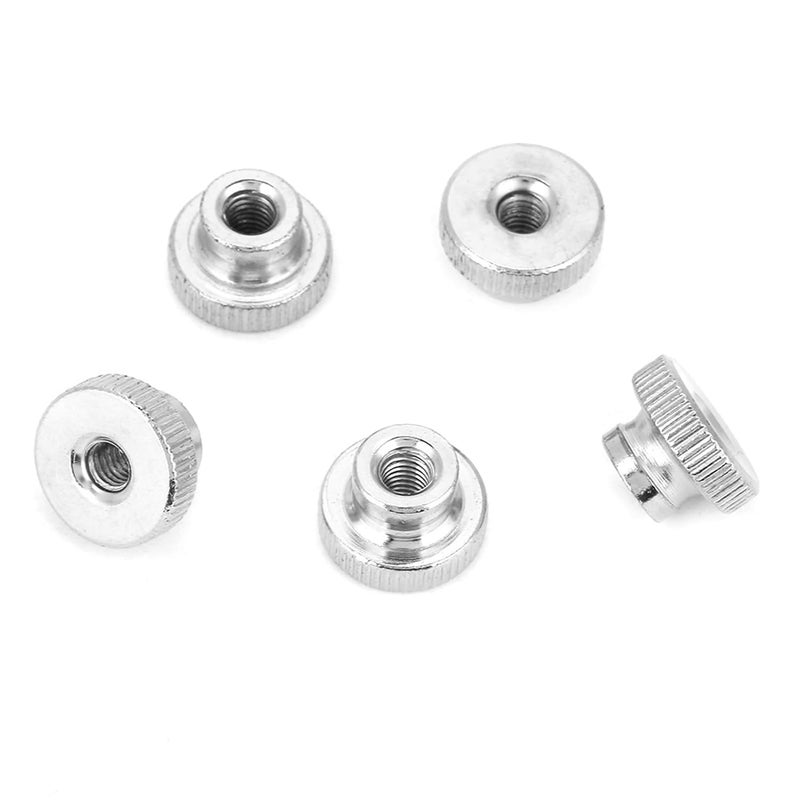 M3 M4 M5 M6 M8 M10 Tattoo Handle Nut Tattoo Machine Plated Carbon Steel Hand Tighten Knurled Thumb Nuts (M6(5pcs)) - Image 2