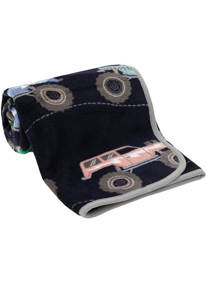 carter's Crown Crafts Infant Products Carter's Monster Trucks Toddler Throw Blanket - 30 inch x 45 inch - Super Soft, Plush, Warm and Comfortable - Image 4