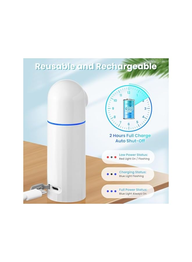 The Bros بيديت محمول للسفر، بيديت كهربائي قابل لإعادة الشحن، رشاش ماء للنظافة الشخصية بعد الولادة، العناية بعد الولادة، وضعين مع زجاجة سعة 350 مل - Image 5