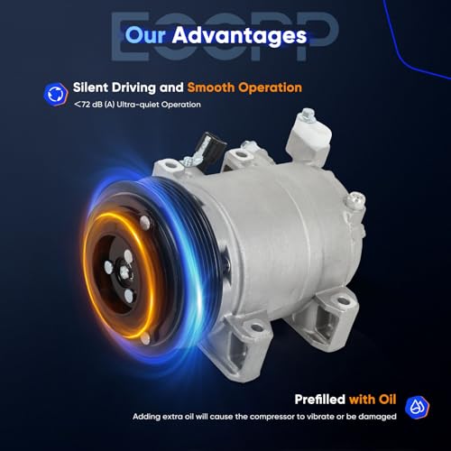 ECCPP AC Compressor Fit for Nissan Altima 2.5L 2002 2003 2004 2005 2006 AC Compressor for Car Rapid Cooling - Image 5