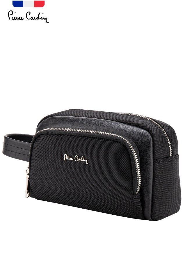 pierre cardin Essential Water Repellent Washbag for travel, men multi purpose pouch for office and travel  - Image 1