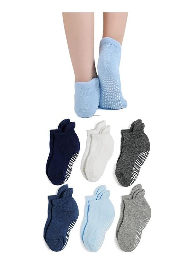 Closecret Baby Non Slip Ankle Socks Toddler Socks with Grips for Kids, Infants Boys and Girls (2-3 yr,6 Boys) - Image 1