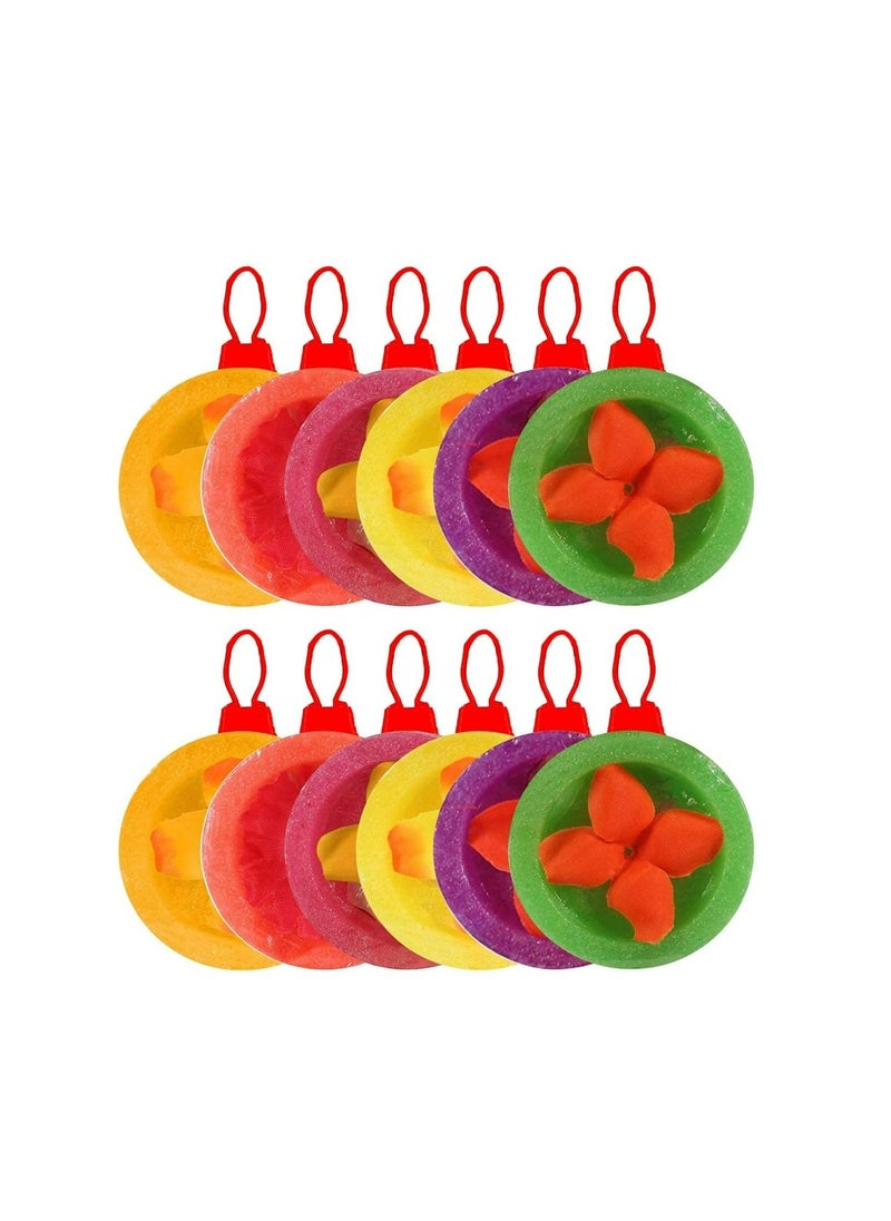 WONDER FRESH - WONDER FRESH Air freshener Flowers block for Toilet and Bathroom car 60 GM Each Pack of 12 Pcs - Image 1