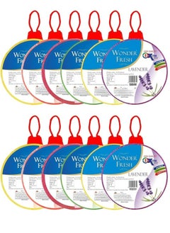 WONDER FRESH Air freshener Flowers block for Toilet and Bathroom car 60 GM Each Pack of 12 Pcs
