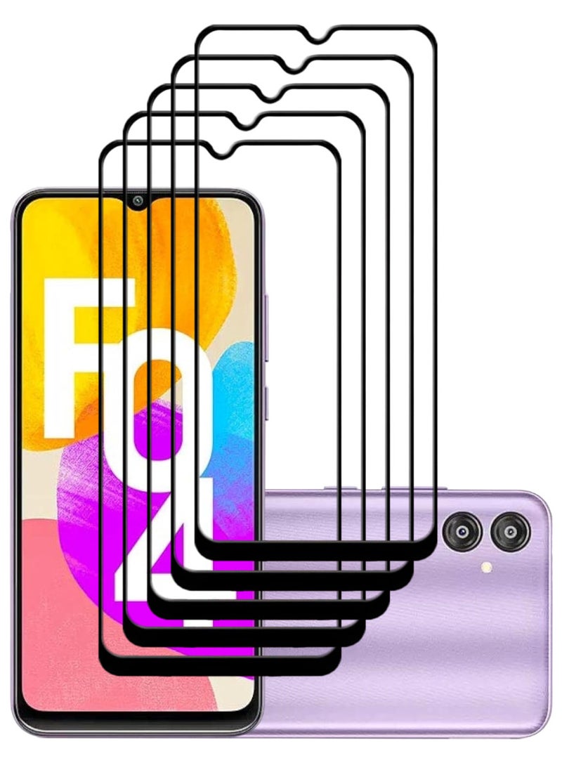 ACLIX 5 Pieces Antistatic ESD Dustproof Premium Quality High Definition Tempered Glass Screen Protector Designed For Samsung Galaxy F04 - Image 1