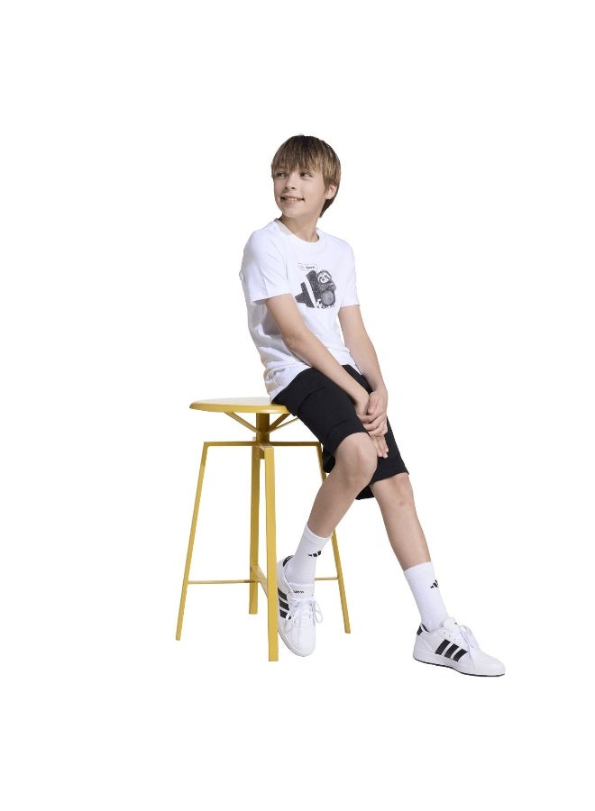 Adidas J Yay Sport T White Training T-Shirts For Junior 7-8Y - Image 4