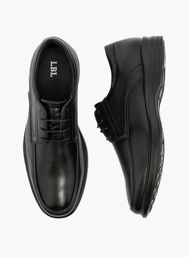 LBL by Shoexpress Solid Lace-Up Derby Shoes - Image 5