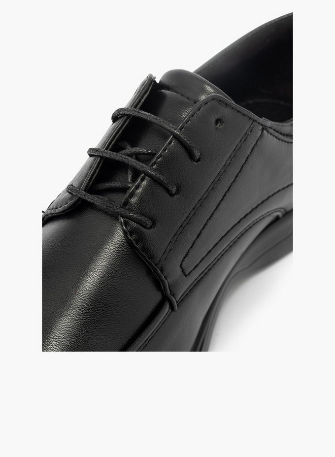 LBL by Shoexpress Solid Lace-Up Derby Shoes - Image 3