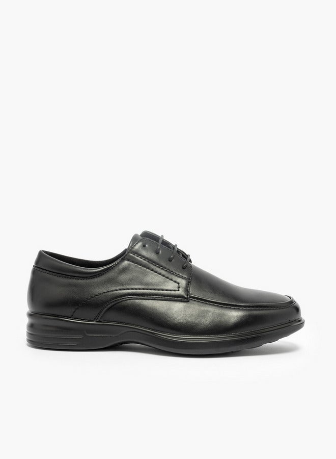 LBL by Shoexpress Solid Lace-Up Derby Shoes - Image 1