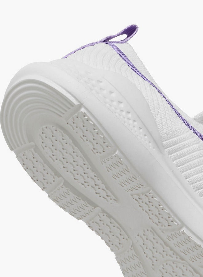 Dash Textured Slip-On Sports Shoes with Pull Tab  - Image 5