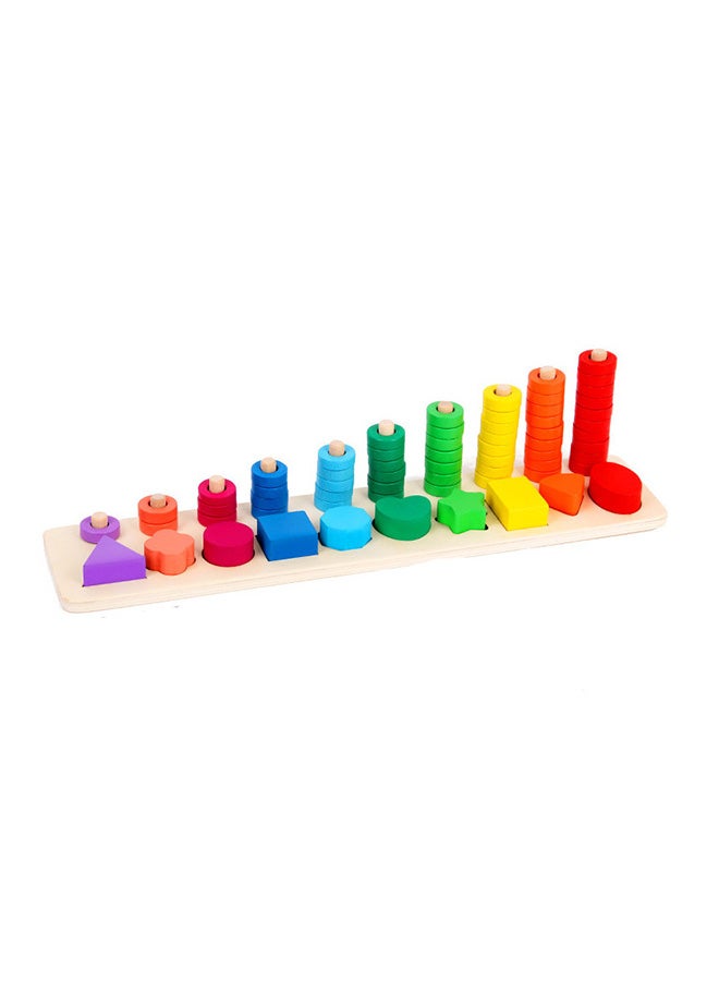 Wooden Child Education Toy Tower Stacking Puzzle