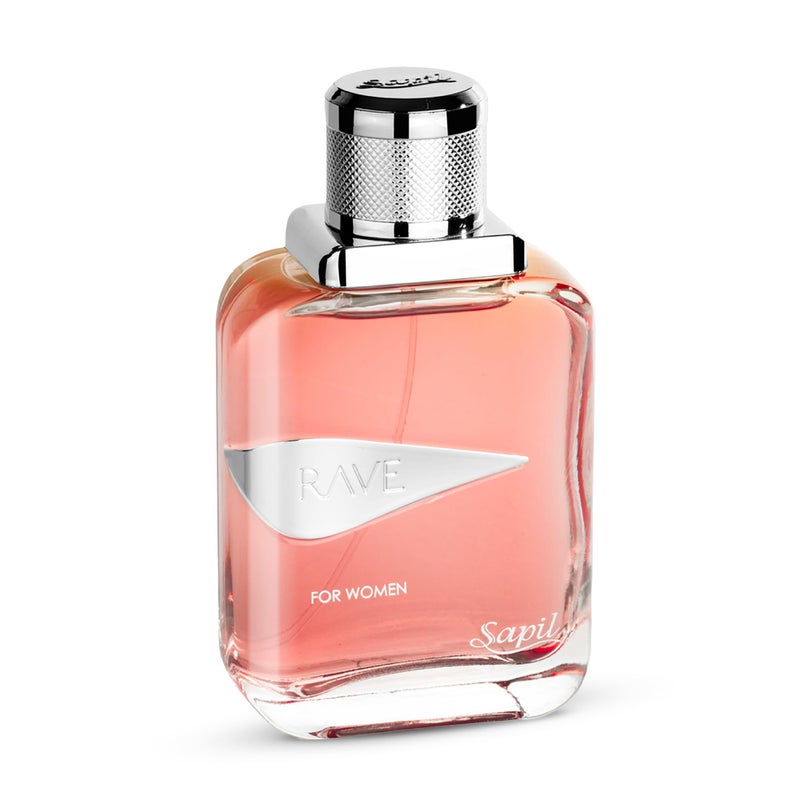 Sapil Rave Perfume for Women â€“ Eau de Parfum, 3.4 Oz (100 ml) Dubai Perfume with Sweet Fruity Floral Scent (Plum, Iris, Saffron, Bulgarian Rose, Amber) â€“ Arabic Parfum for Daily Wear & Gift - Image 1