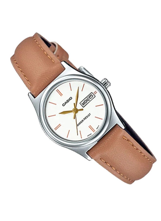 CASIO - Leather Analog Watch LTP-V006L-7B2UDF - Image 1