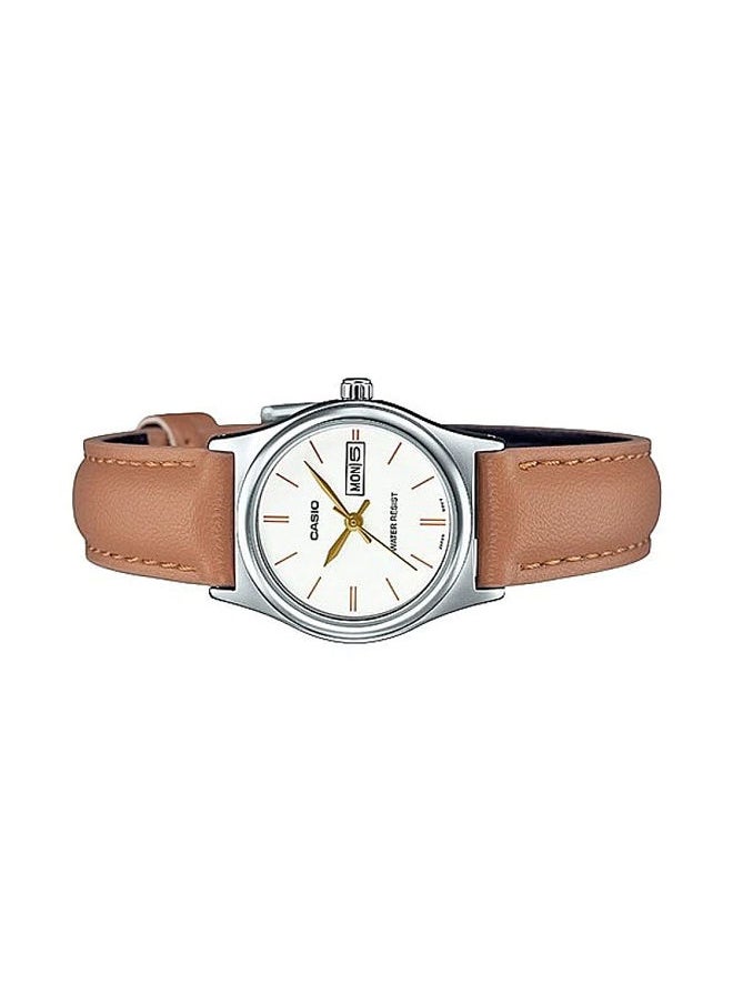 CASIO - Leather Analog Watch LTP-V006L-7B2UDF - Image 1