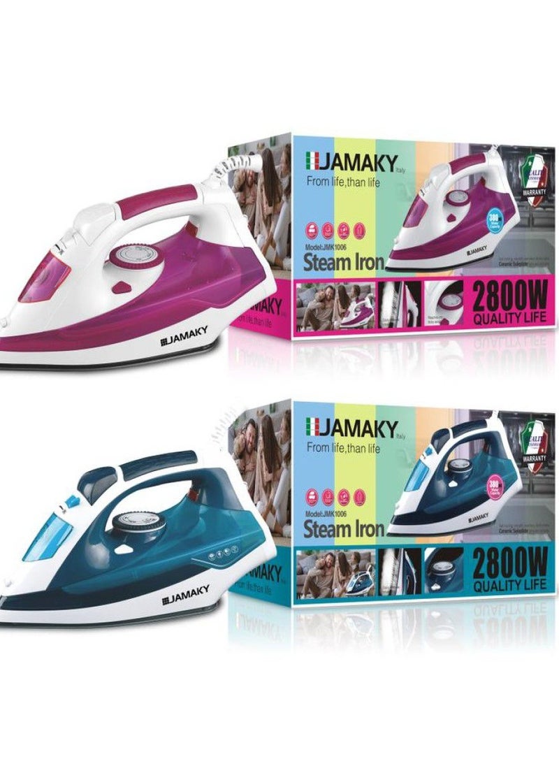 Jamaky Italy جهاز كي بخار من جاماكي، 2800 وات (ايطالي) خزان 380 ملي JMK 1006 