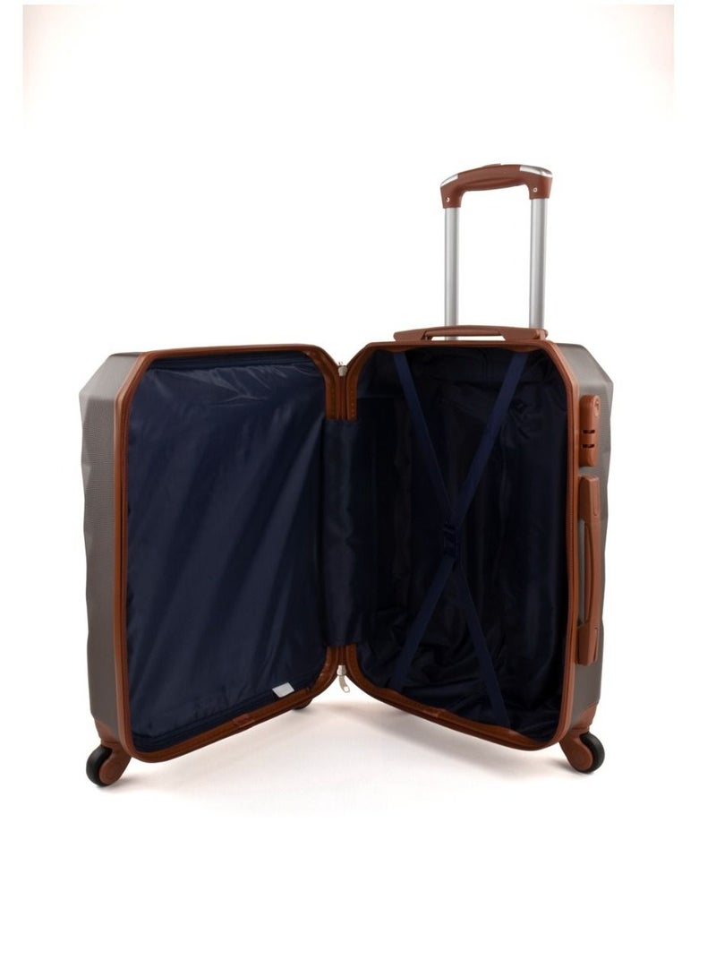 ليمرا طقم شنط سفر مكون من 6 حقائب أمتعة بعجلات و بتصميم صلب بني - Image 4