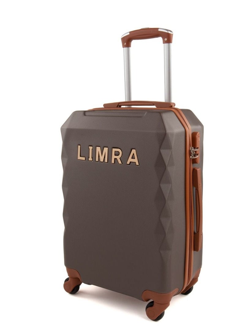 ليمرا طقم شنط سفر مكون من 6 حقائب أمتعة بعجلات و بتصميم صلب بني - Image 2
