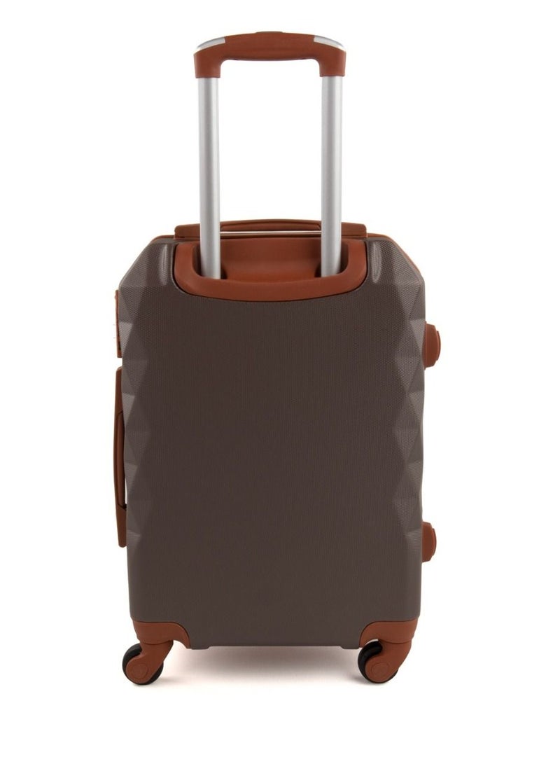 ليمرا طقم شنط سفر مكون من 6 حقائب أمتعة بعجلات و بتصميم صلب بني - Image 3