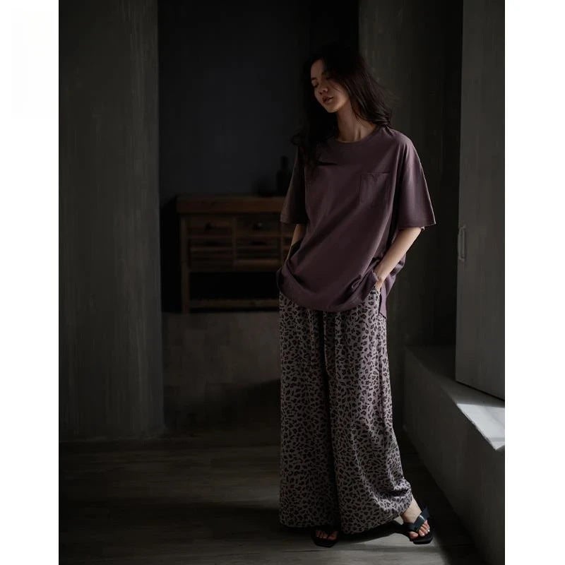 Women's Modal Pajama Set Short Sleeve Summer - Image 1