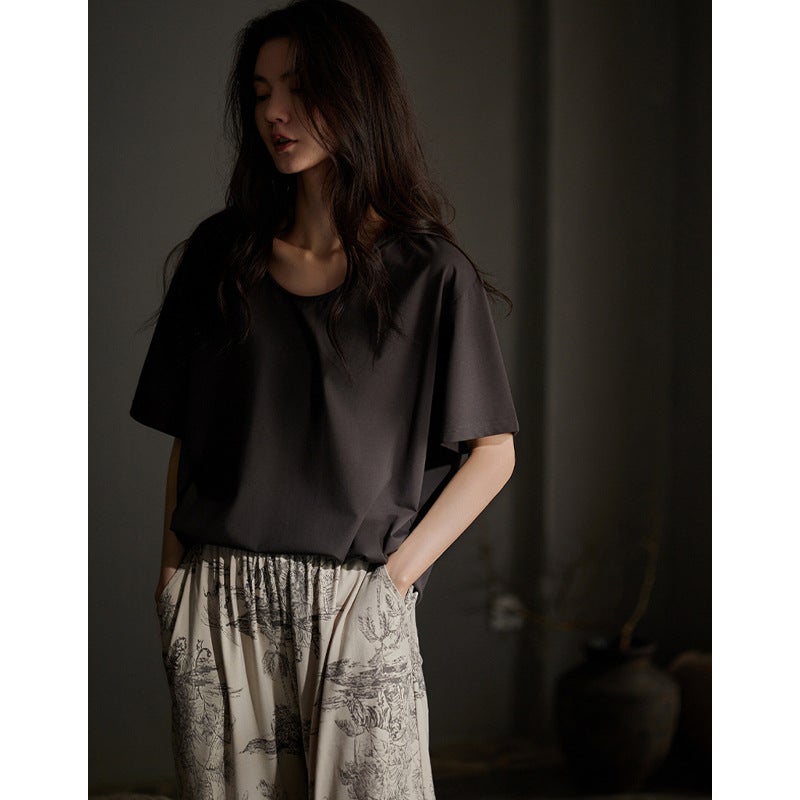 Women's Modal Pajama Set Short Sleeve Summer - Image 3