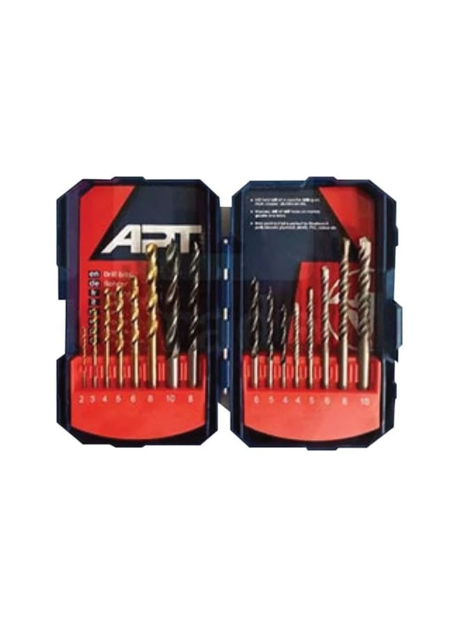 Apt APT 12-Piece 1/4-Inch Titanium Heel Pant Set 2 to 10mm 
