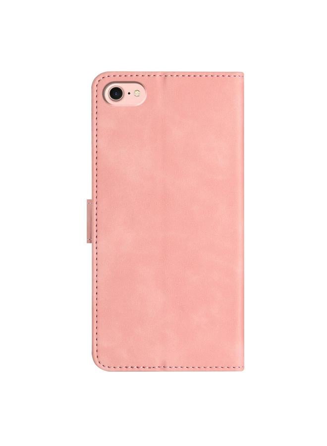 S-TOP Case For iPhone 16e Seven Butterflies Embossed Leather Phone Case - Image 3