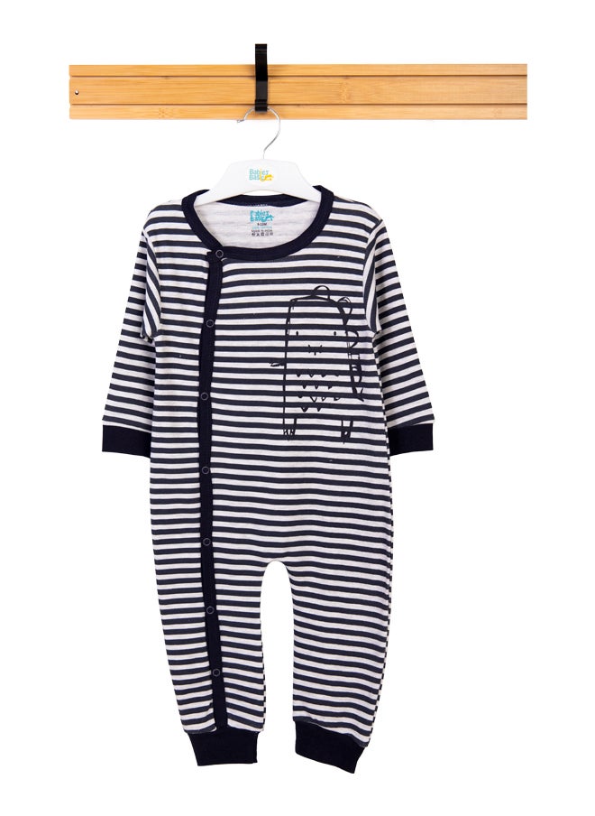 Babies Basic 100% Cotton Printed Long Sleeves Jumpsuit/Romper/Sleepsuit For Babies  - Image 1