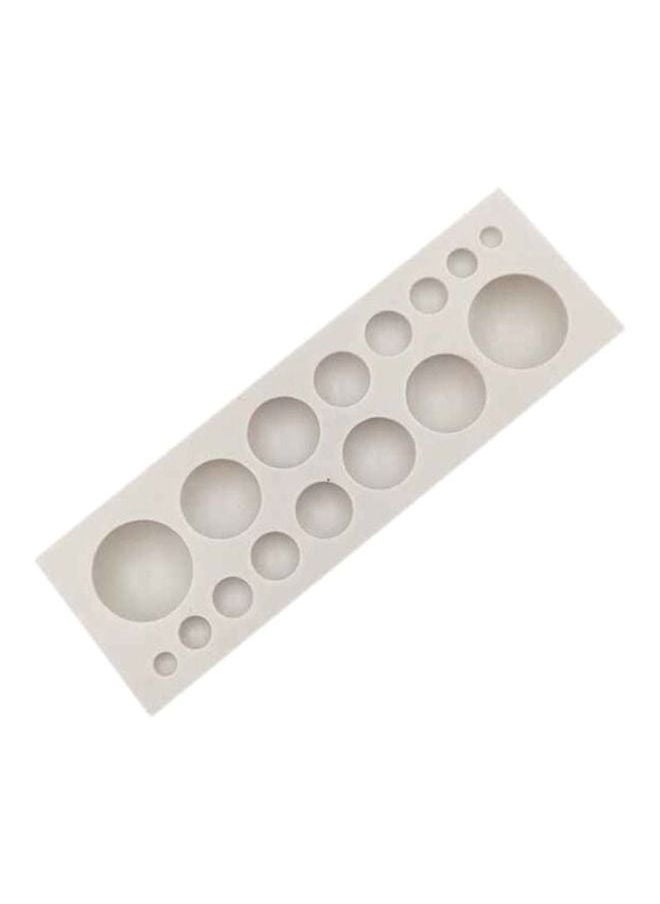 yongsheng Round Silicone Fondant Mold Grey，Gem Silicone Mold, Round Resin Pendant Mold Clear Round Silicone Mold for Earrings Jewelry Making Casting Craft  - Image 1