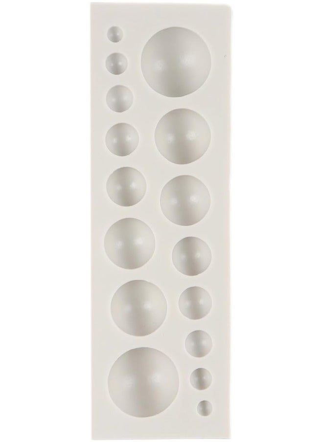 yongsheng Round Silicone Fondant Mold Grey，Gem Silicone Mold, Round Resin Pendant Mold Clear Round Silicone Mold for Earrings Jewelry Making Casting Craft  - Image 4