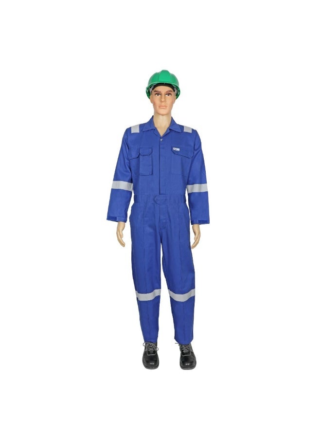 Vaultex JOP 240GSM Cotton Coverall , Royal Blue, 3XL