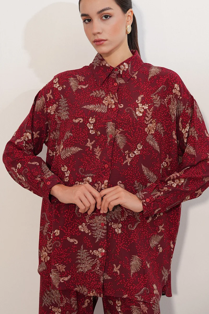 Big Dart BDART Oversized Floral Shirt Trousers 2-Piece