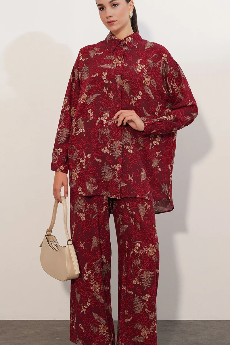 Big Dart BDART Oversized Floral Shirt Trousers 2-Piece