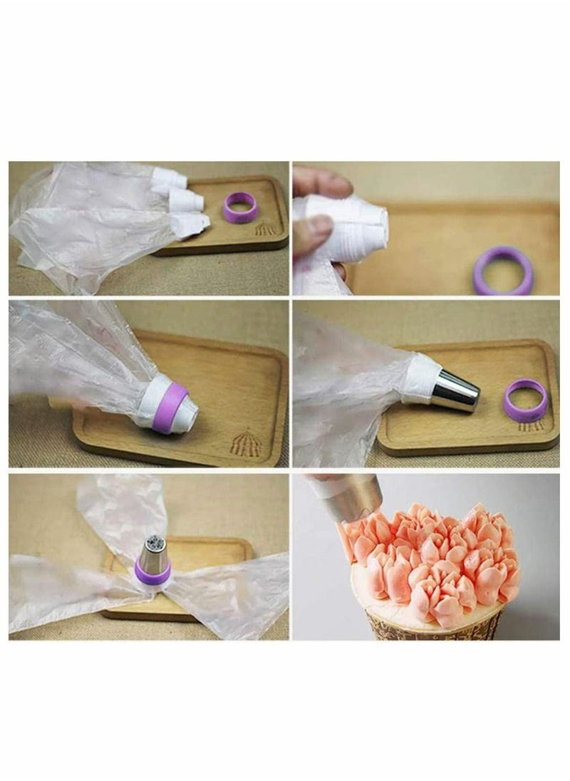 KASTWAVE - 27pcs Russian Piping Tips Cake Decorating Tips Icing Piping Nozzles Tool Piping Ball Tips Cake Decorating Supplies Kits DIY Baking Tools for Cake Cookies Dessert Pastry Decoration - Image 1