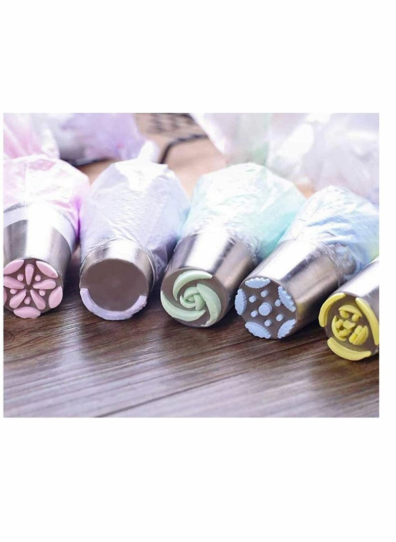 KASTWAVE - 27pcs Russian Piping Tips Cake Decorating Tips Icing Piping Nozzles Tool Piping Ball Tips Cake Decorating Supplies Kits DIY Baking Tools for Cake Cookies Dessert Pastry Decoration - Image 1