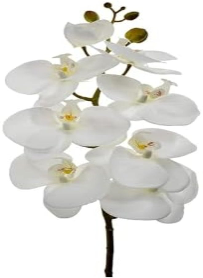 Yatai - Yatai Artificial Orchid Flowers, Elegant Lifelike Phalaenopsis Flowers, Orchid Fake Flowers For Vase Filling, Long-Lasting, No Maintenance Artificial Flowers For Home Office Decor, Ideal Gift, White - Image 1
