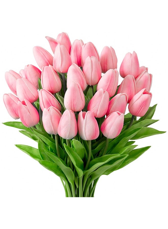 ZCM-HAPPY a set of 10 pieces Mini Tulips Artificial Flowers - Image 1