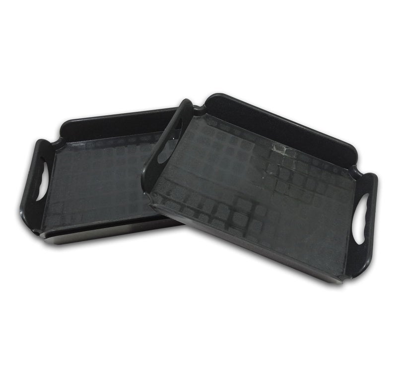 Inpro Small Serving Tray Set of 6-Unbreakable Plastic/Polypropylene Tray Set- Ideal for picnics, Parties, Catering Events, and Daily Home use. - Image 3