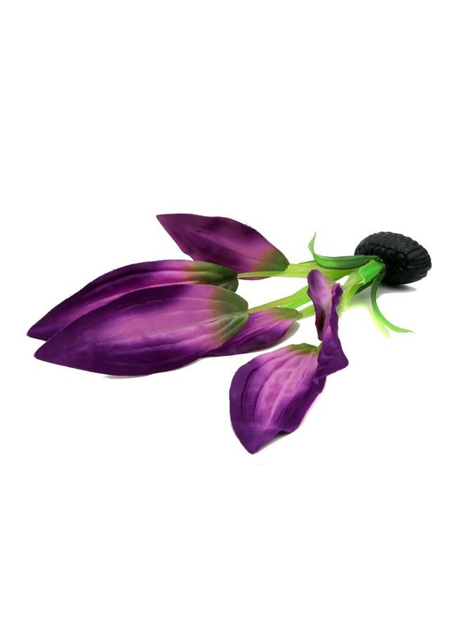 DVHEY Silk Aquarium Plants for Betta Fish Tank, 2 Pcs 8 Inch Small Silk Aquarium Plant Aquatic Water Grass Decoration, Purple - Image 5