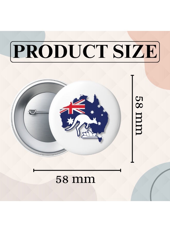 Australia Day Button Badge For Jackets-Bags And Backpacks-Australia Day Pin Badge-Perfect For Parties And Events-Celebrate The Australia Day - Image 5