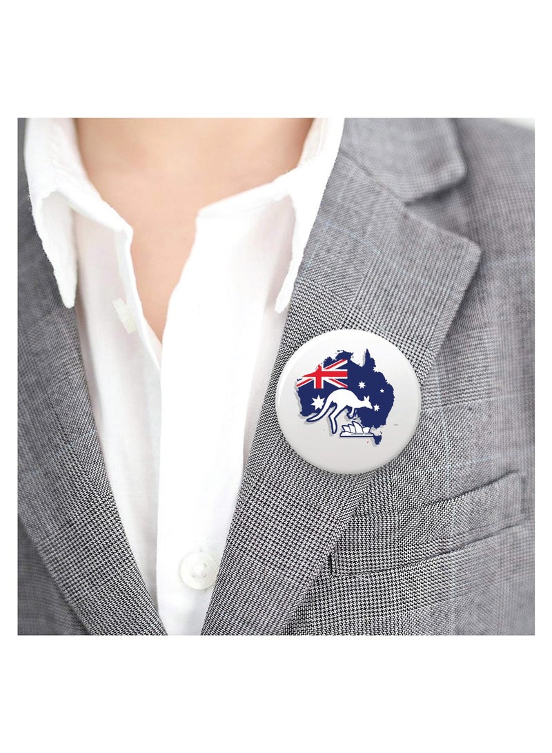 Australia Day Button Badge For Jackets-Bags And Backpacks-Australia Day Pin Badge-Perfect For Parties And Events-Celebrate The Australia Day  - Image 5