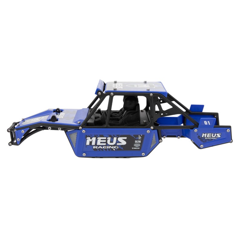 MEUS RACING Mantis24 Body with Roll Cage for Axial 1/24 SCX24 RC Crawler (Blue) - Image 5