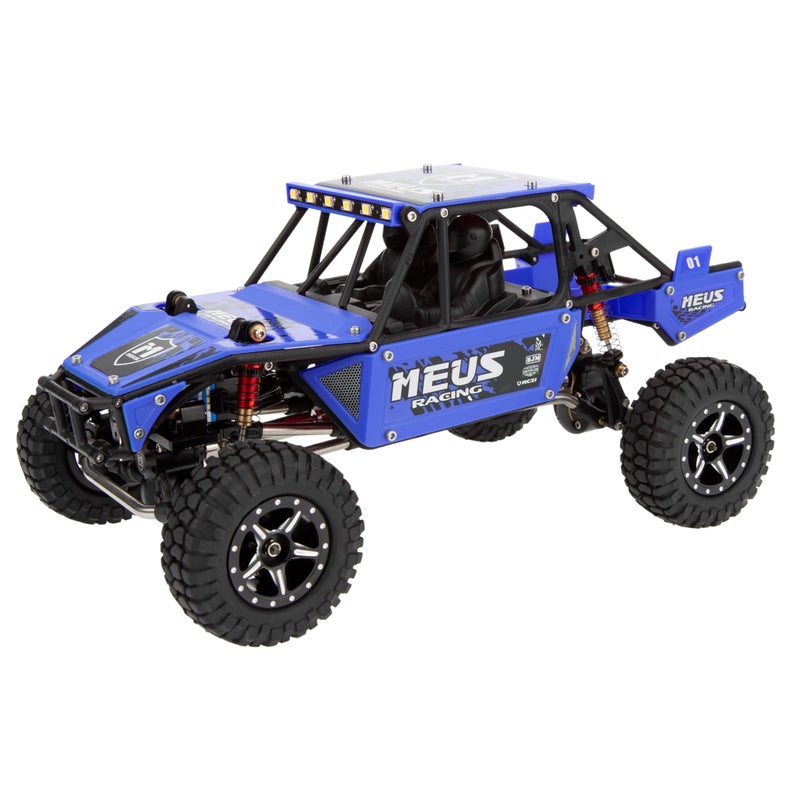 MEUS RACING Mantis24 Body with Roll Cage for Axial 1/24 SCX24 RC Crawler (Blue) - Image 4