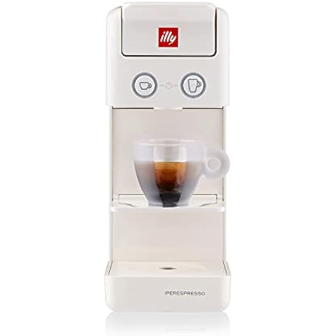Illy Coffee Maker Machine Y33 Iperespresso Espresso  Filter Capsules Coffee Machine Compact Design White - Image 1